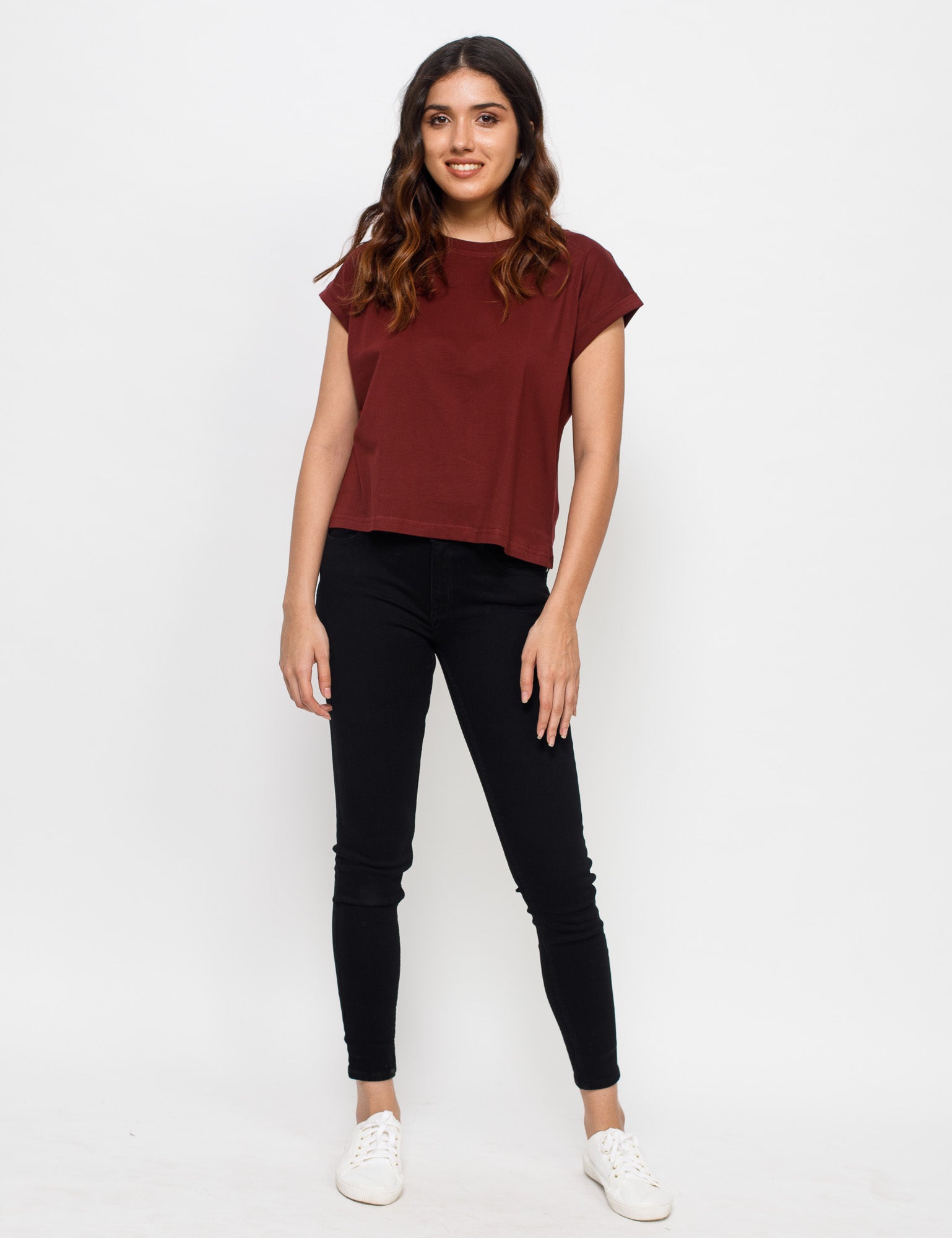 Pima Boxy Tee - Bhoomi